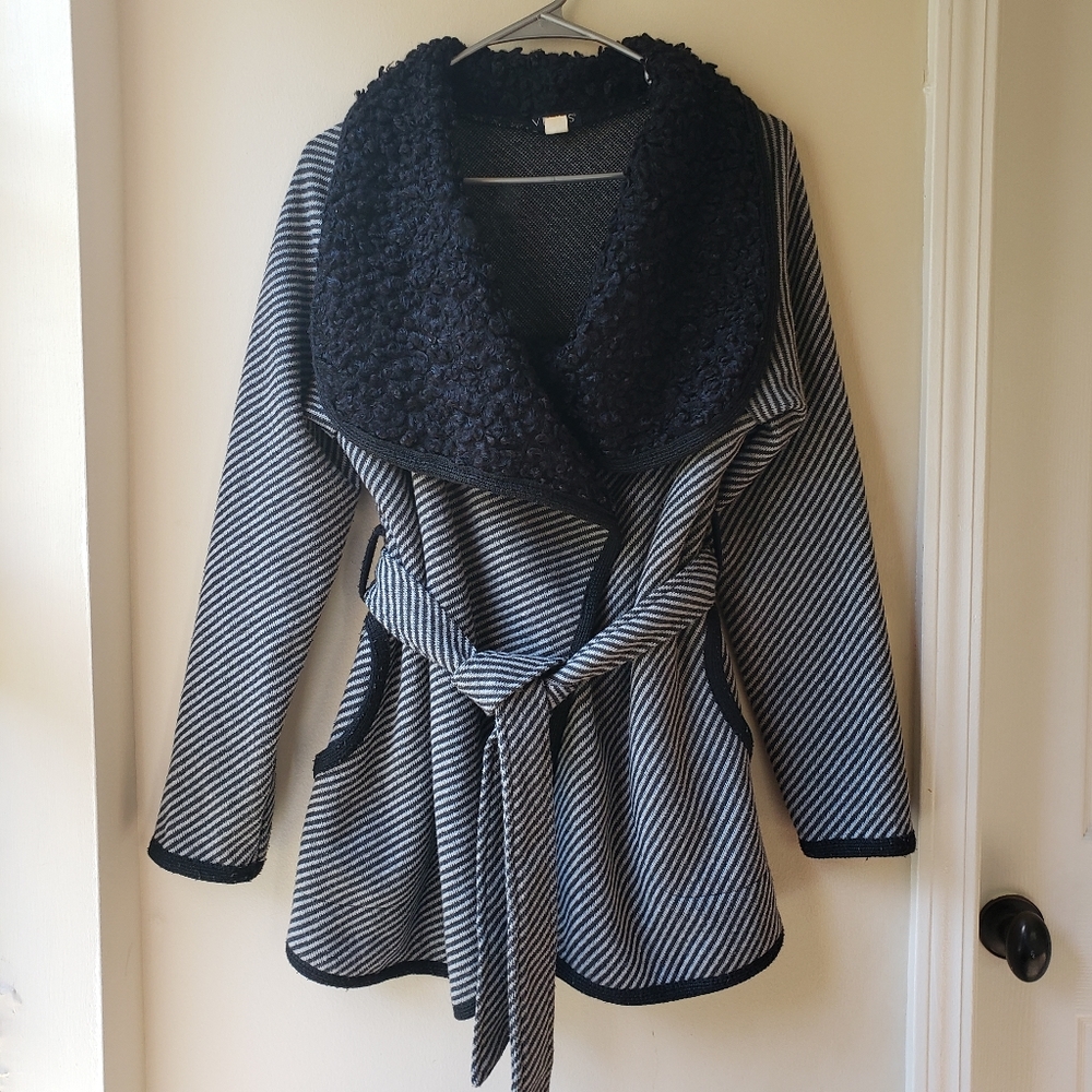 Belted Sweater Coat